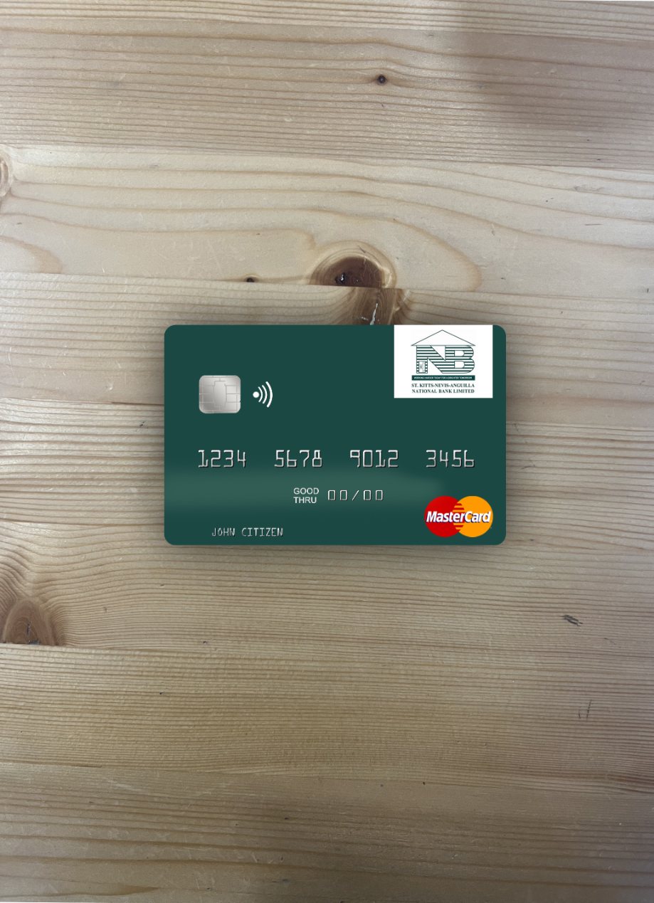 Download Saint Kitts and Nevis SKNA Bank mastercard photolook front Photoshop template